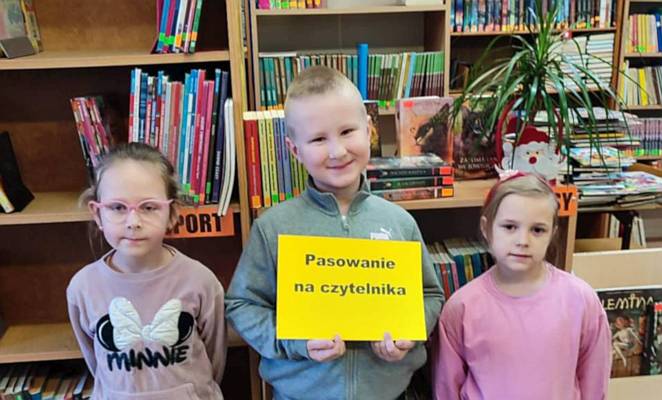 Pasowanie na czytelnika - klasa 1c
