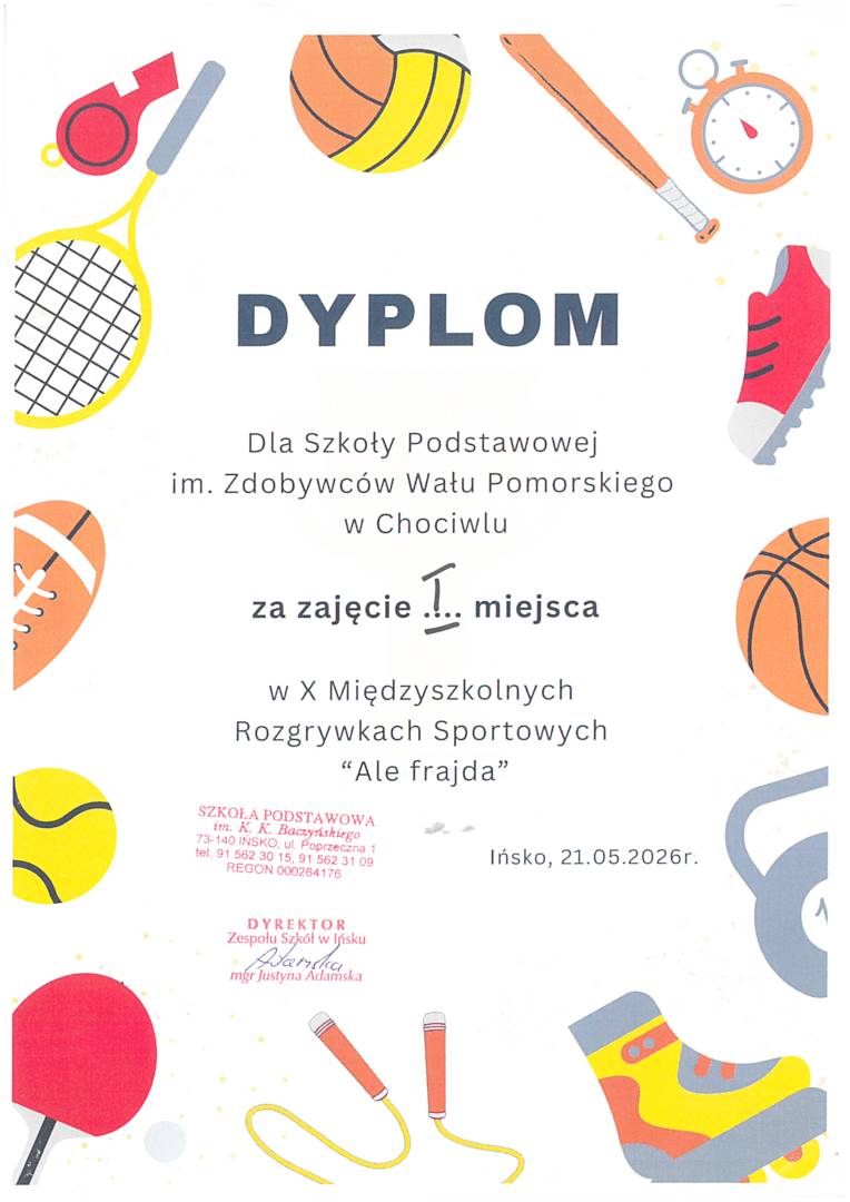 Sportowa frajda  i biegi przełajowe w Ińsku
